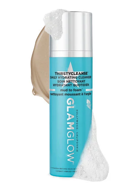 Dla skóry suchej, nawilżająca oczyszczająca glinka o zapachu wakacji w tropikach! ThirstyCleanse GlamGlow