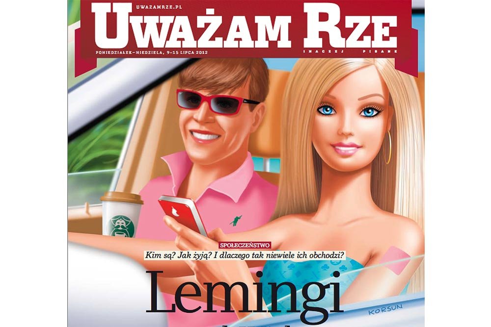 Okładka tygodnika "Uważam Rze"