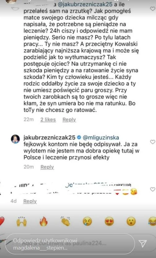 Jakub Rzeźniczak odpowiada na komentarze.