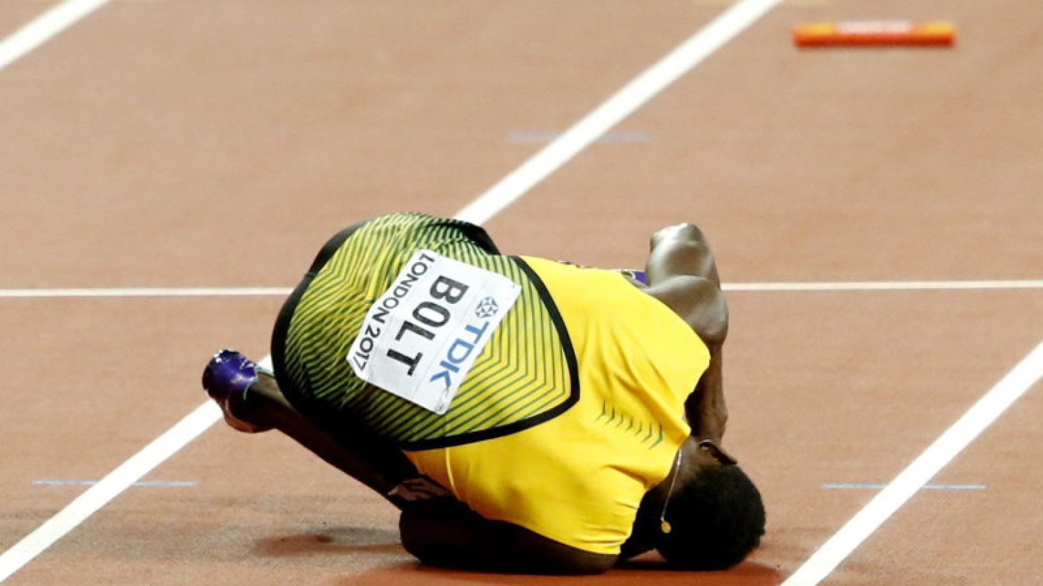 Bolt nie dobiegł do mety w swoim ostatnim występie.