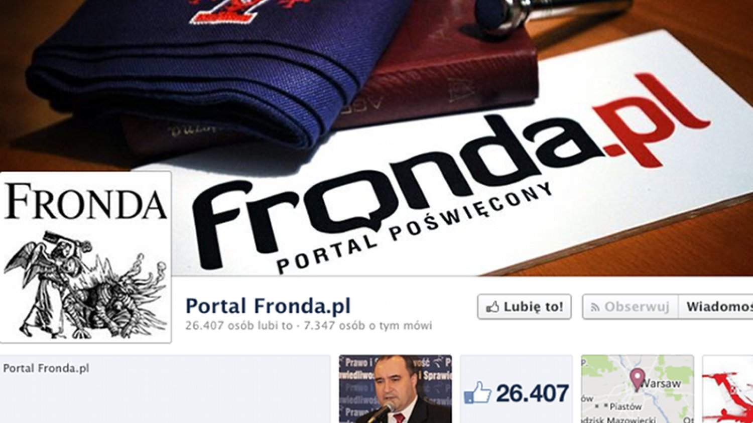 Fronda po raz kolejny zablokowana na Facebooku.