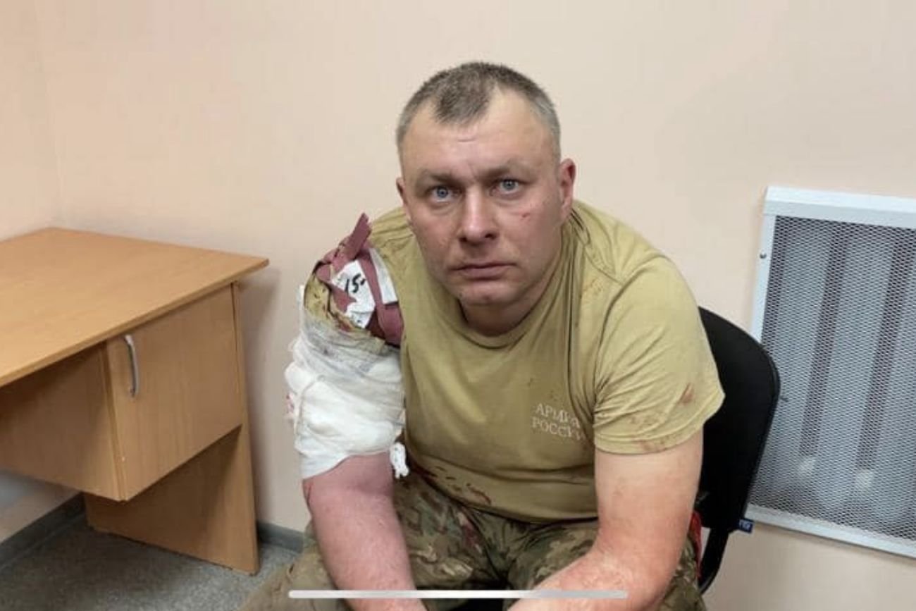 Oficer plutonu, który poddał się Ukraińcom.