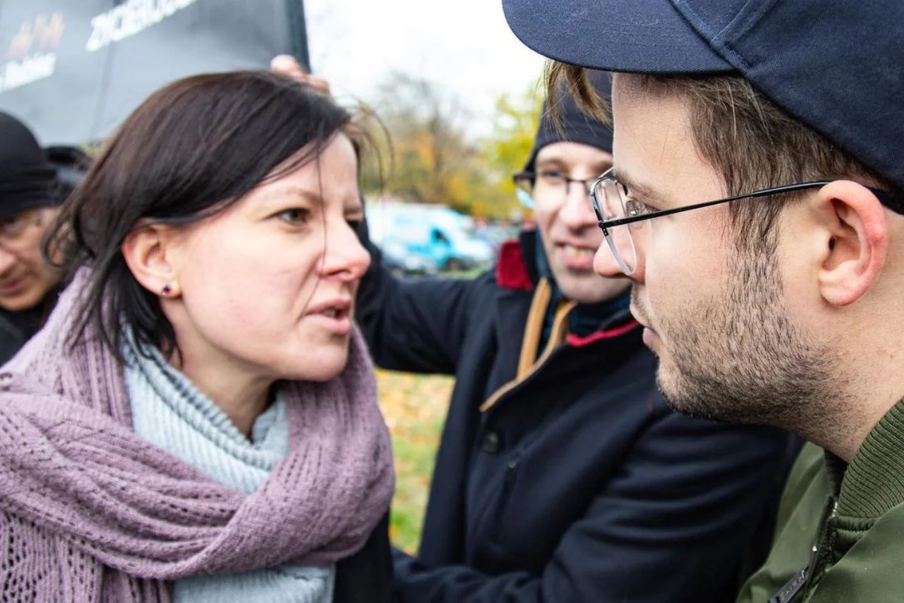 Kaja Godek i Bart Staszewski na Marszu Równości w Lublinie.
