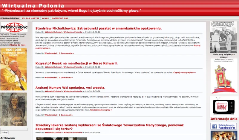 Screen z 26 stycznia.