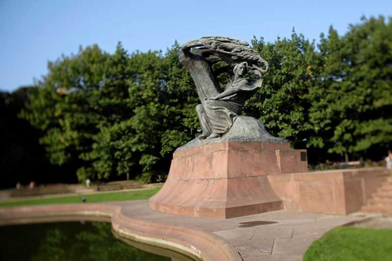 Pomnik Chopina w Łazienkach Królewskich