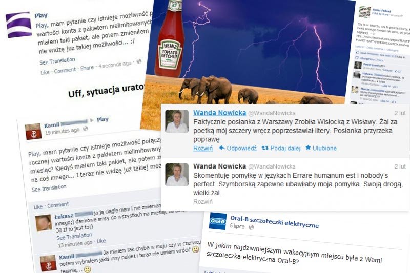 Wanda Nowicka, Oral-B, Play, Heinz - to częśc laureatów rankingu największych wpadek internetowych w roku 2012