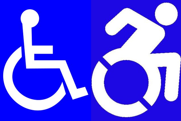 W stanie Nowy Jork stary symbol niepełnosprawności (z lewej) zostanie zastąpiony nowym logo (z prawej)