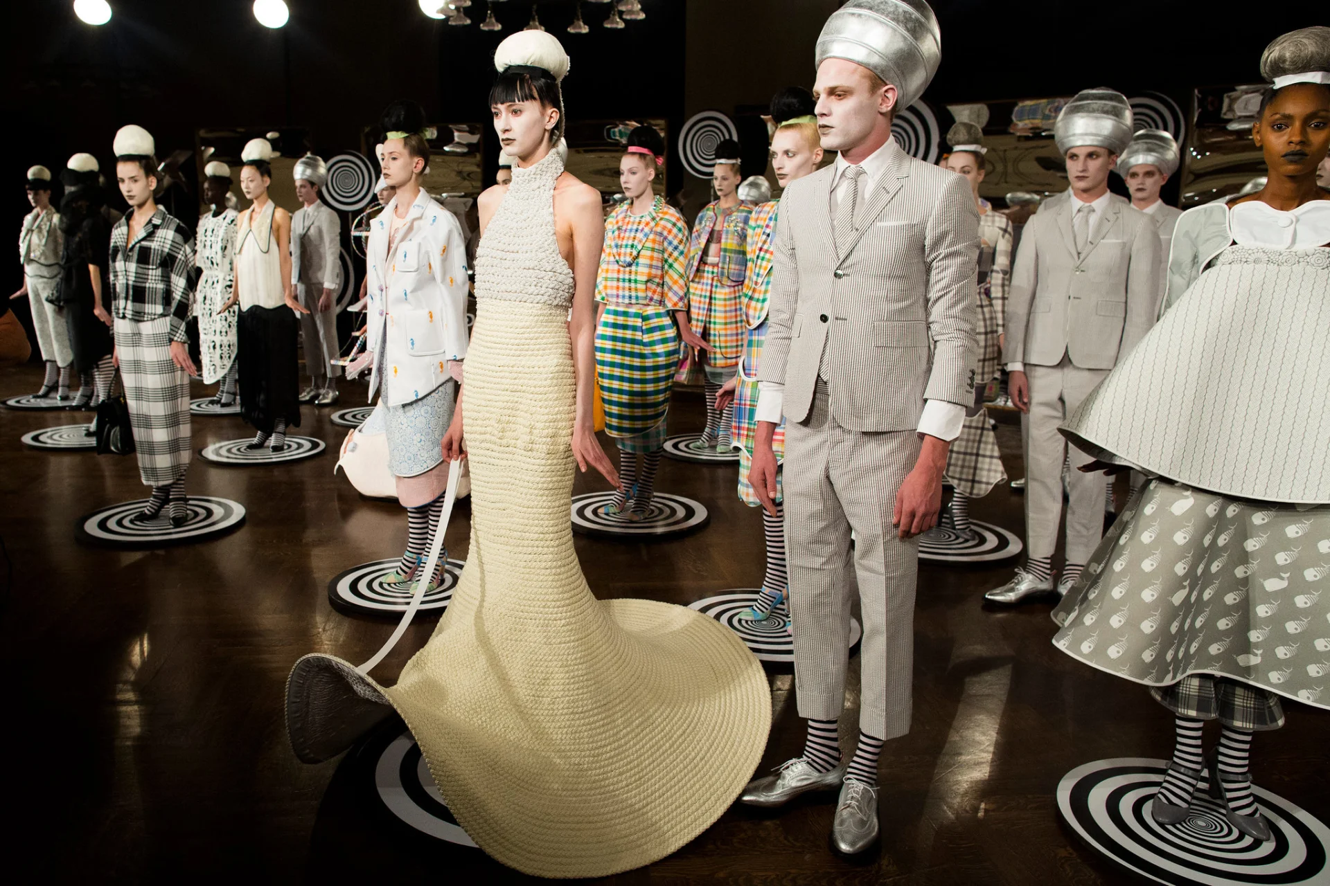 John Minchillo/Associated Press. Thom Browne, spring 2013