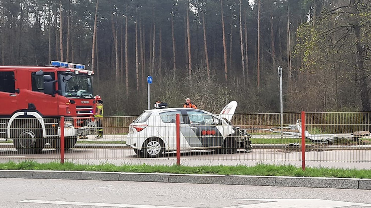 Pijany policjant spowodował wypadek na Podlasiu.