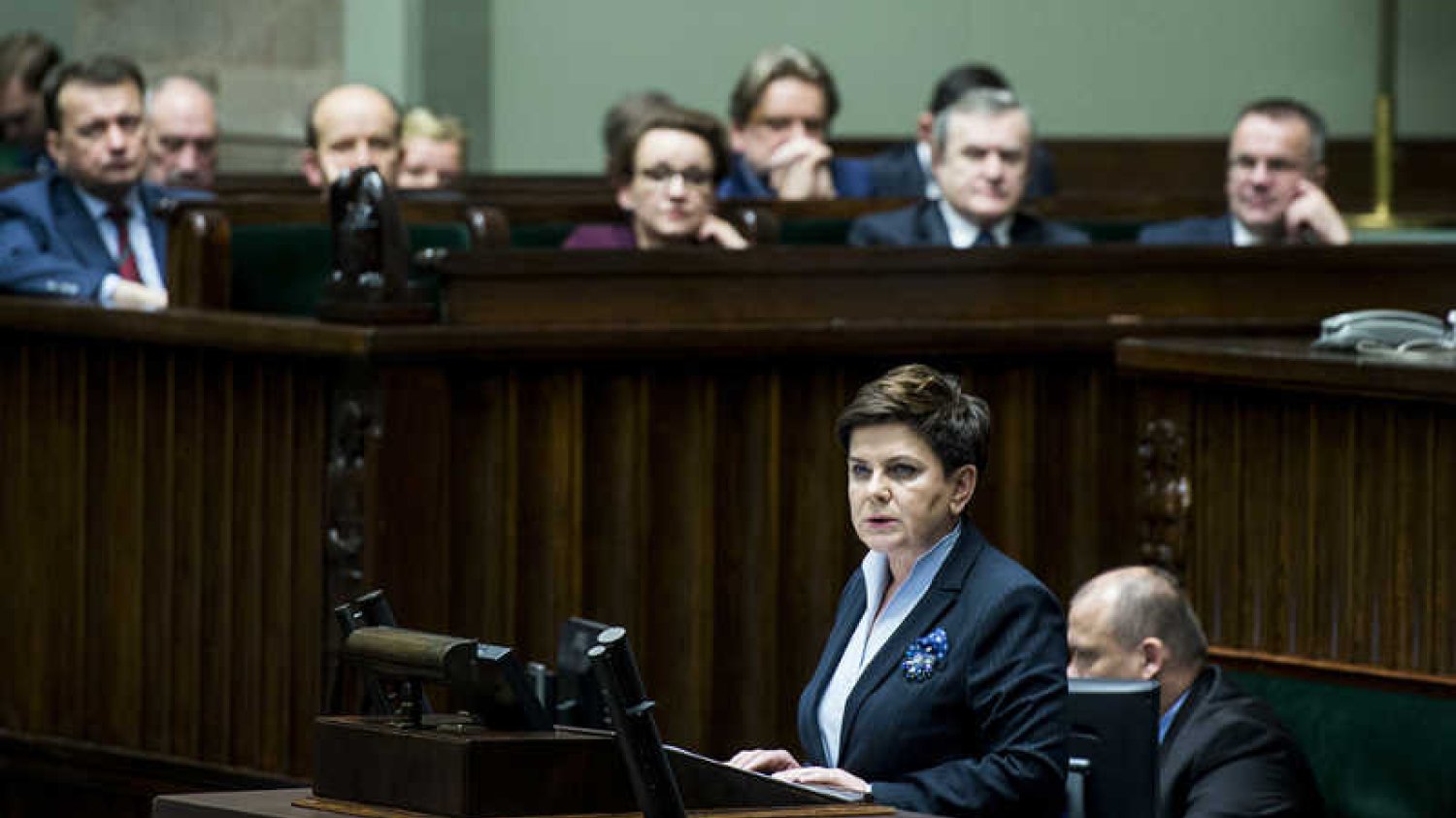 Beata Szydło zapomniała, jak sama głosowała.