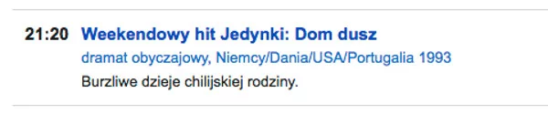 "Dom dusz" zapowiadany był jako "weekendowy hit Jedynki". Nikt widzów jednak nie uprzedzał, że zobaczą film o 13 minut krótszy od oryginału.