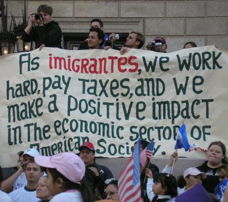 Protestujący imigranci w USA