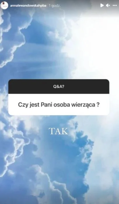 Lewandowska o swojej wierze.