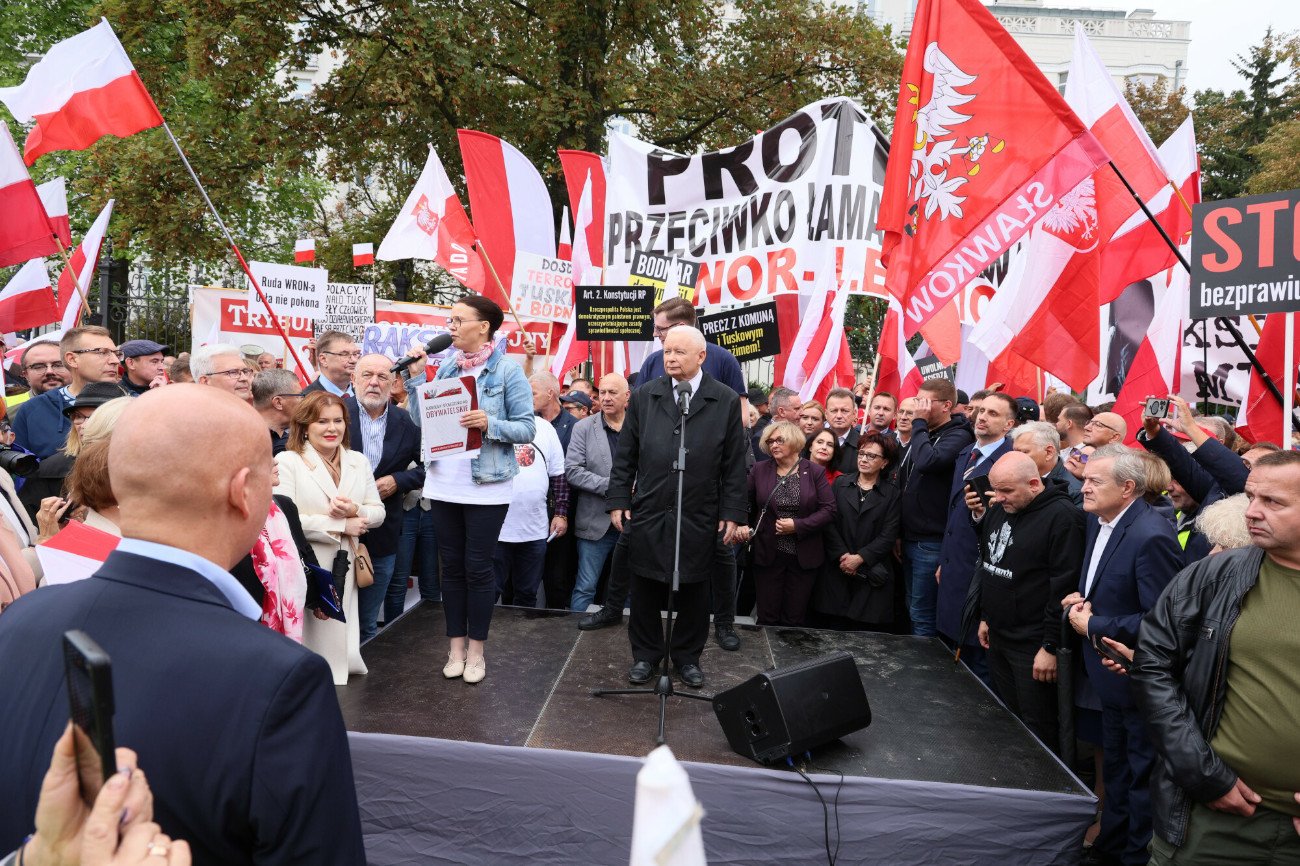 protest PiS w Warszawie