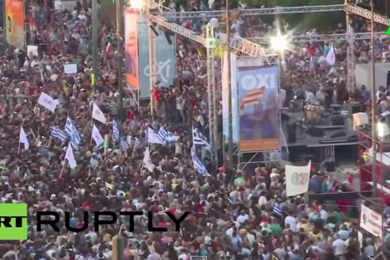 Piątkowe demonstracje w Atenach