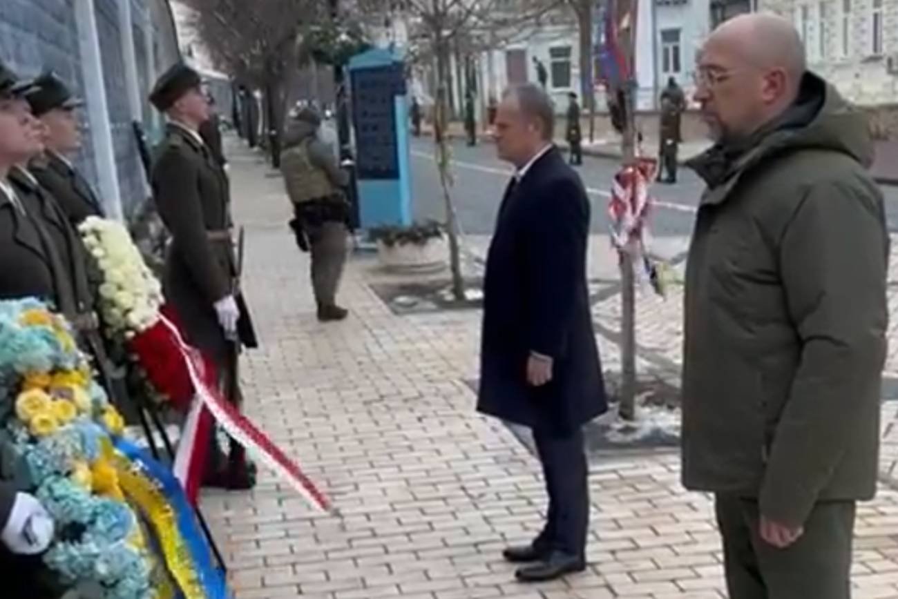 Pierwsze słowa Donalda Tuska w Kijowie. Mówił o konfrontacji ze złem