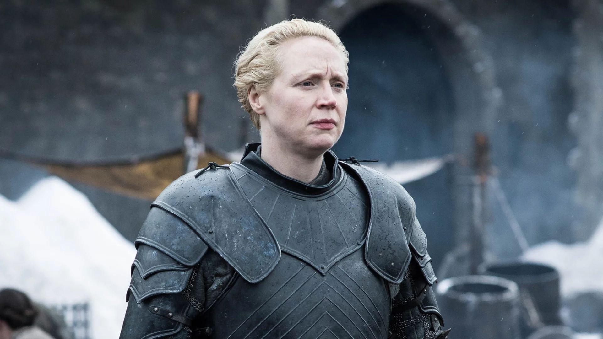 Gwendoline Christie jako Brienne z Tarthu w serialu "Gra o tron"