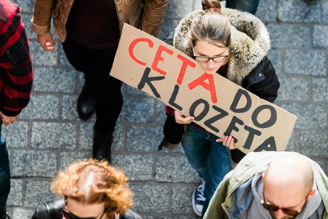 Dziś przeciwko CETA i TTIP protestowano m.in. w Krakowie.