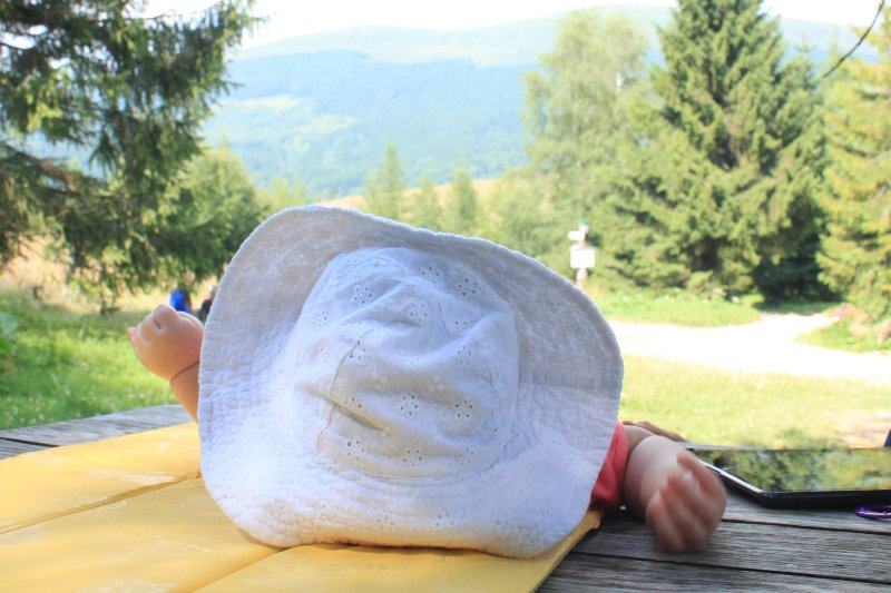 Look na Bieszczady. Anielka w górach.