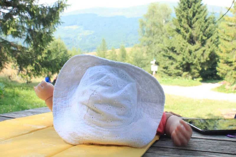 Look na Bieszczady. Anielka w górach.
