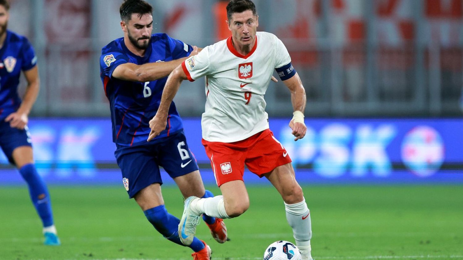 Robert Lewandowski nie strzelił gola w meczu z Chorwacją. Jego dorobek bramkowy jest kiepski
