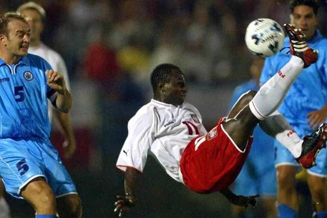 Emmanuel Olisadebe zdobył 11 bramek dla reprezentacji Polski.