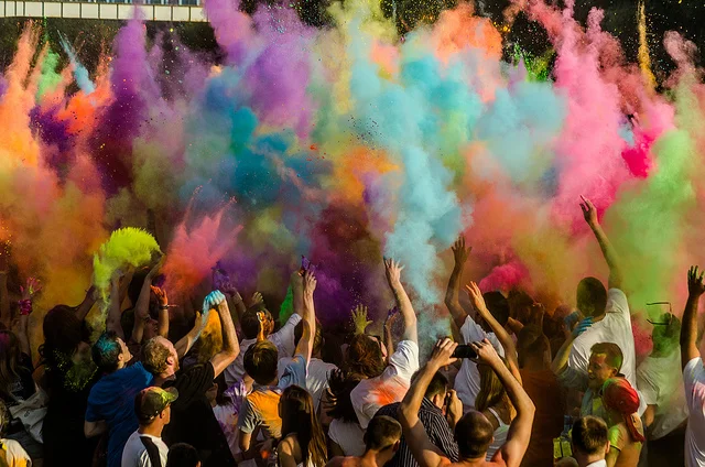 Festiwal kolorów trzy lata temu we Wrocławiu