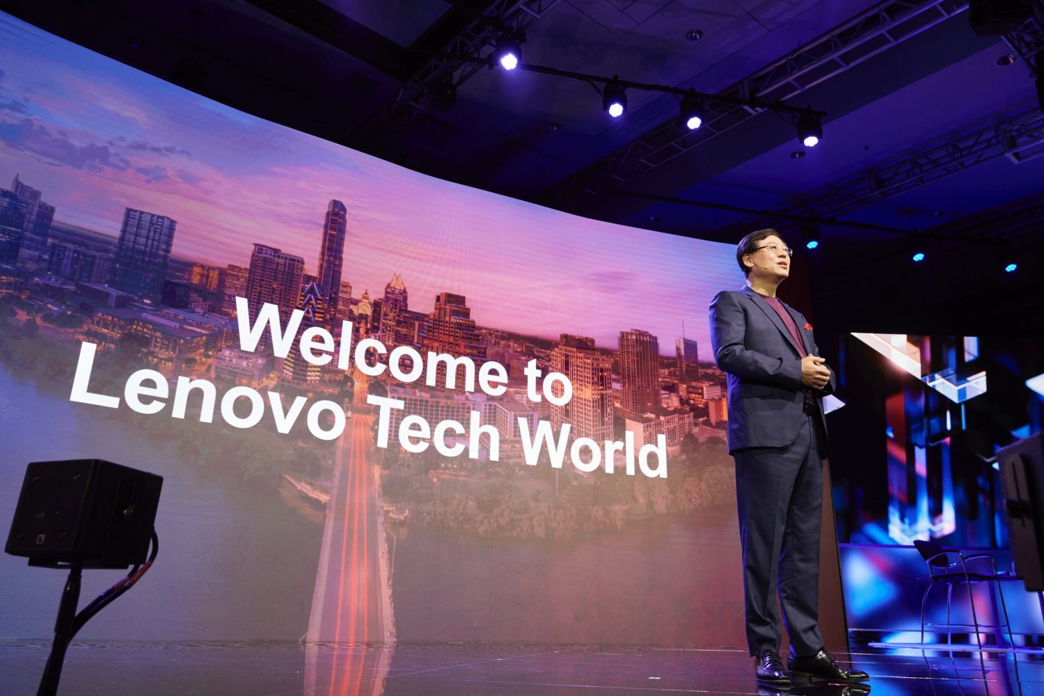 Yuanqing Yang podczas Lenovo Tech World 2023