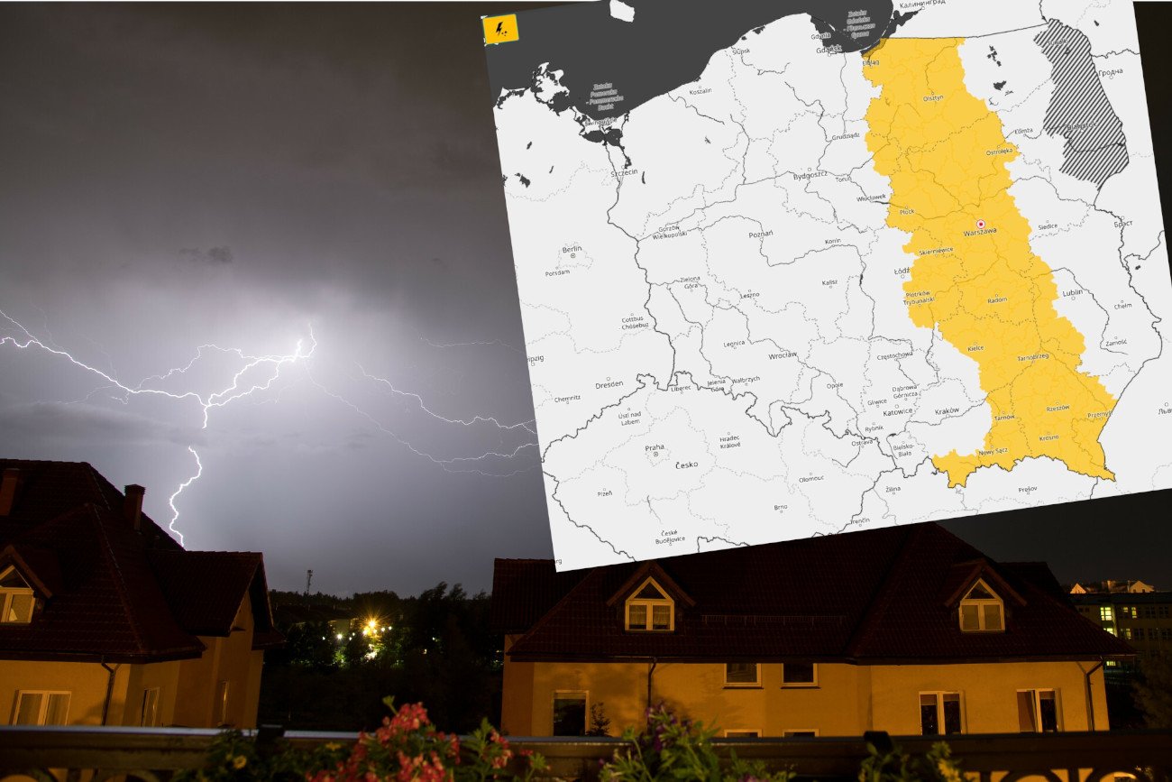 IMGW wydał ostrzeżenia przed burzami.