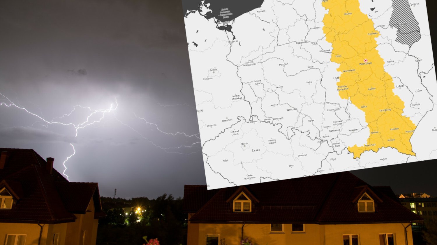 IMGW wydał ostrzeżenia przed burzami.