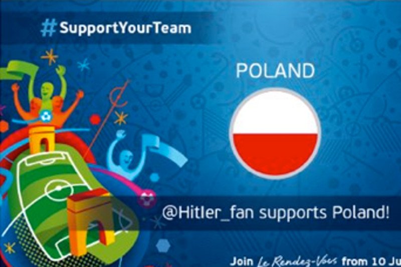 Tego typu wpadek na oficjalnym Twitterze UEFA Euro 2016 było więcej.