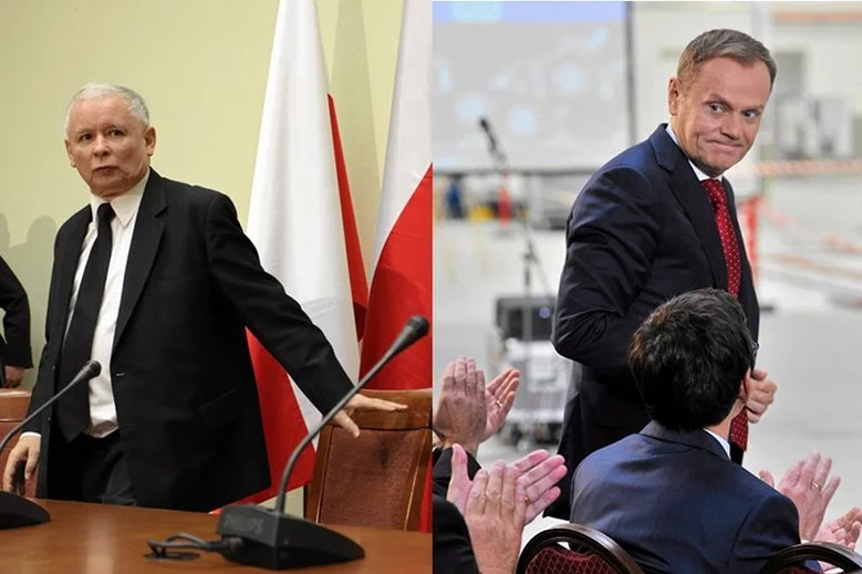 Jarosław Kaczyński wyprzedził Donalda Tuska w sondażu zaufania do polityków.