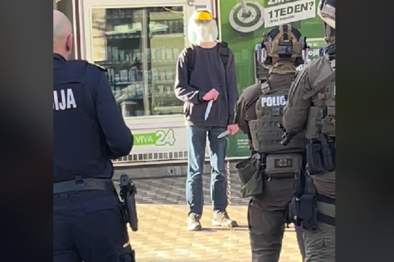 Nagranie z kuriozalnej sytuacji w stolicy Słowenii.