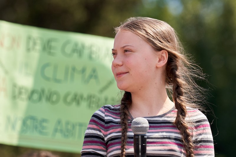 Greta Thunberg jest symbolem młodzieży walczącej o poprawę klimatu.