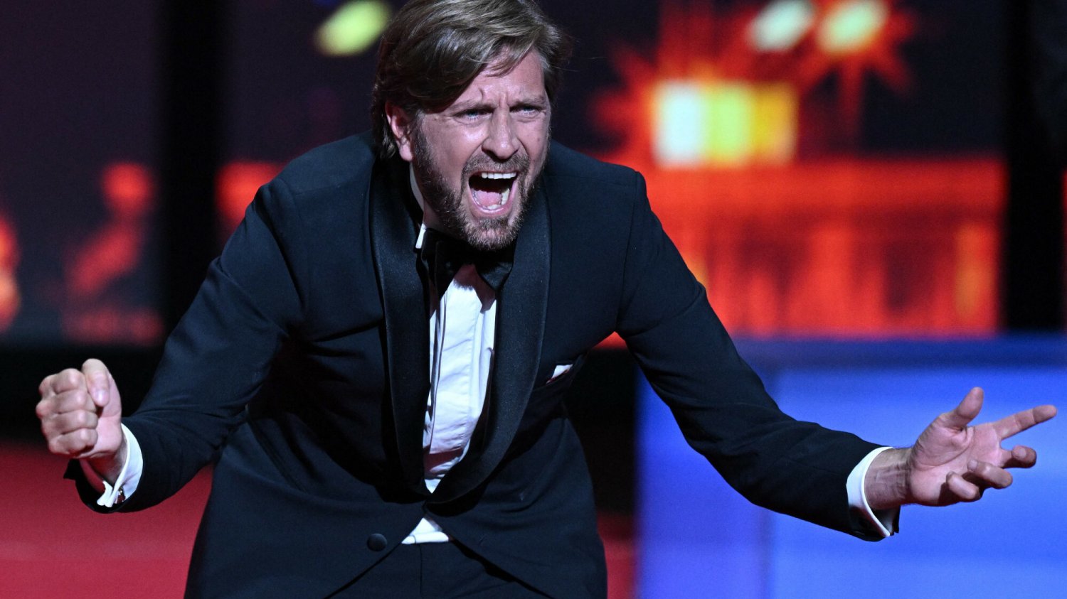 Cannes 2022, Ruben Östlund Ruben Östlund, dobierając Złotę Palmę na Festiwalu Filmowym w Cannes 2022