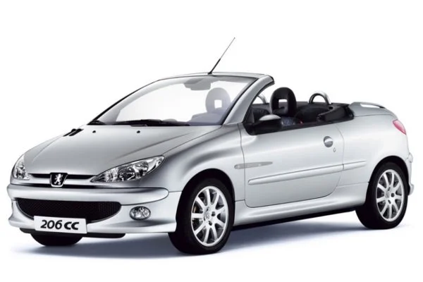 Peugeot 206 CC. Auto ma takie same wady, jak standardowy 206: problemy z wyciekami, zawieszeniem, elektroniką, układem kierowniczym czy elektrycznym osprzętem silników.