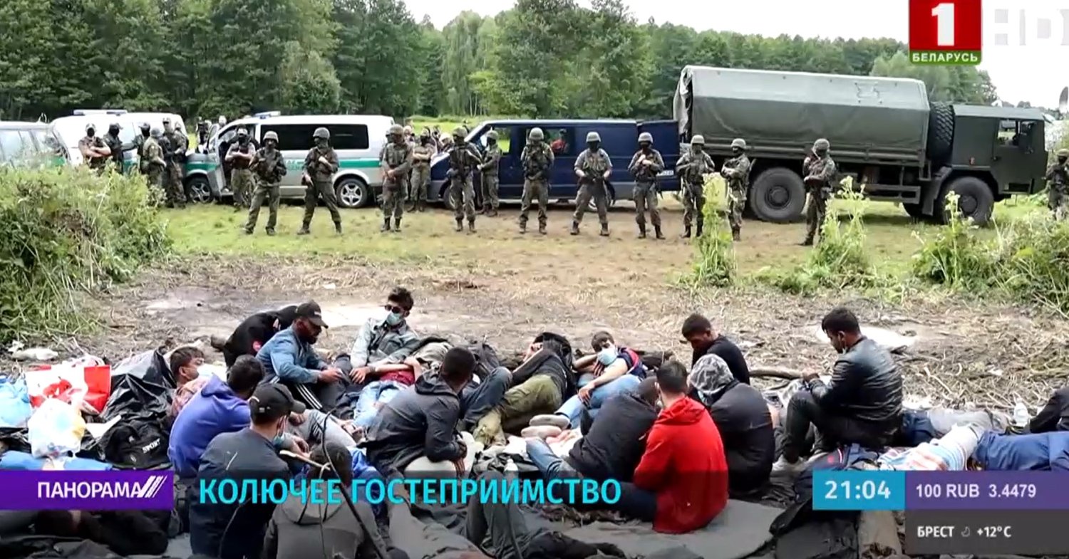 Tak wygląda obozowisko migrantów nieopodal Usnarza Górnego od strony białoruskiej.