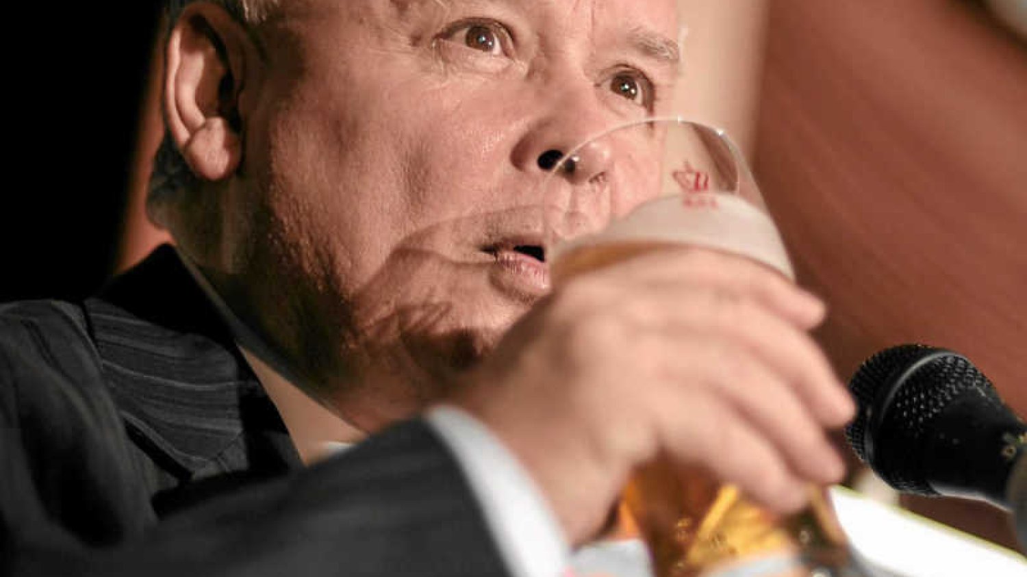 Kiedyś Jarosław Kaczyński nie stronił od alkoholu.