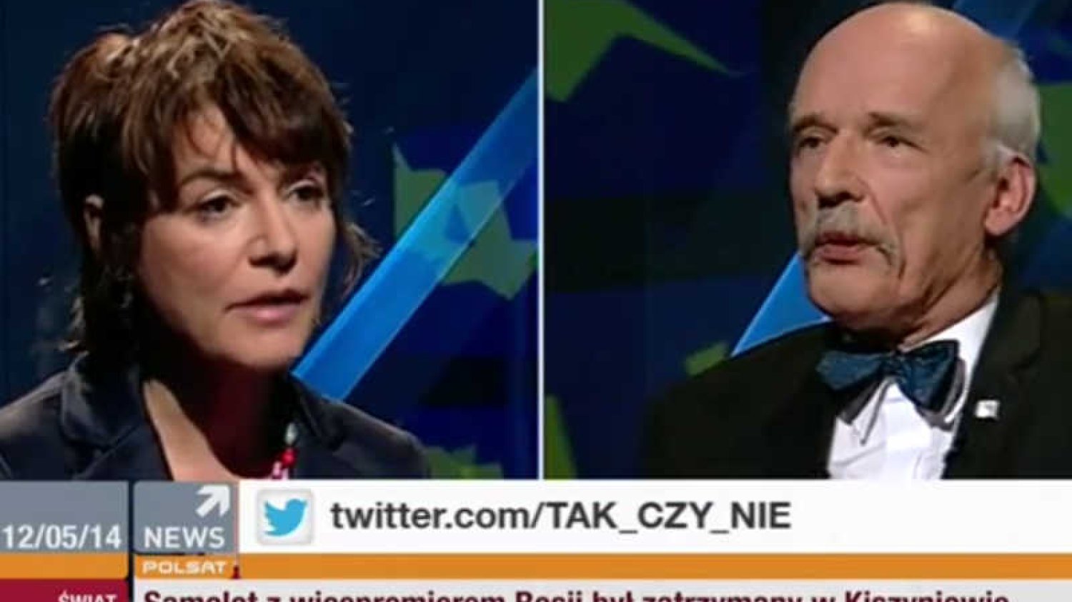 Janusz Korwin-Mikke w dyskusji z Kazimierą Szczuką przekonywał, że parytety to pogarda dla demokracji.