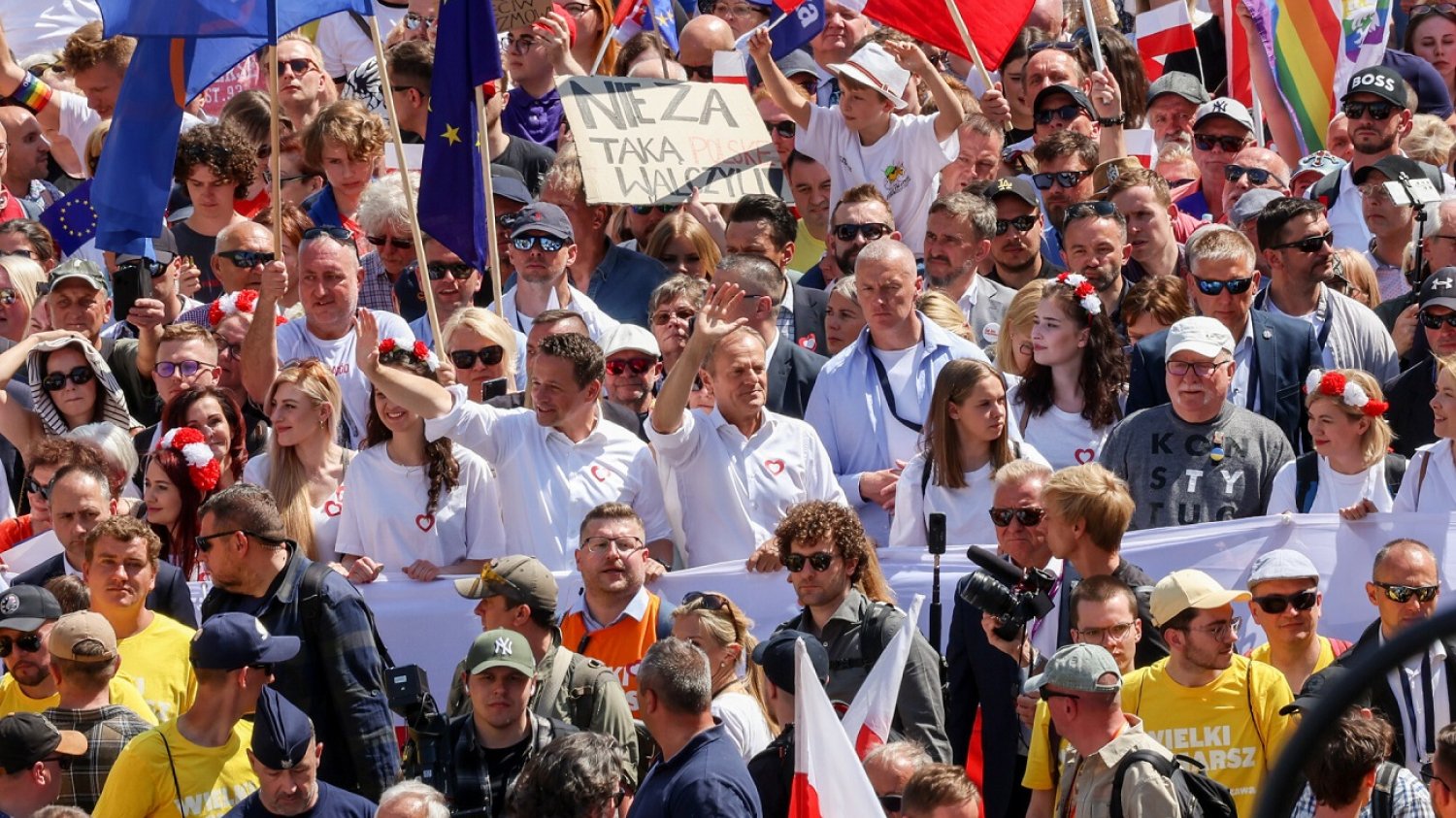 Mobilizacja przed Marszem Miliona Serc. (Zdjęcie z manifestacji 4 czerwca)