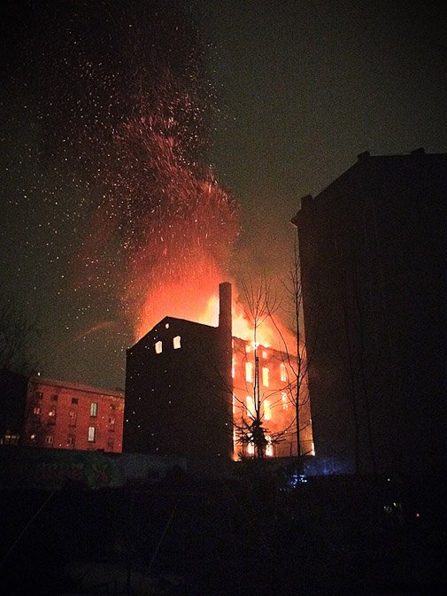 pożar pracowni w kamienicy Inżynierska
foto: Kaja Kleczewska