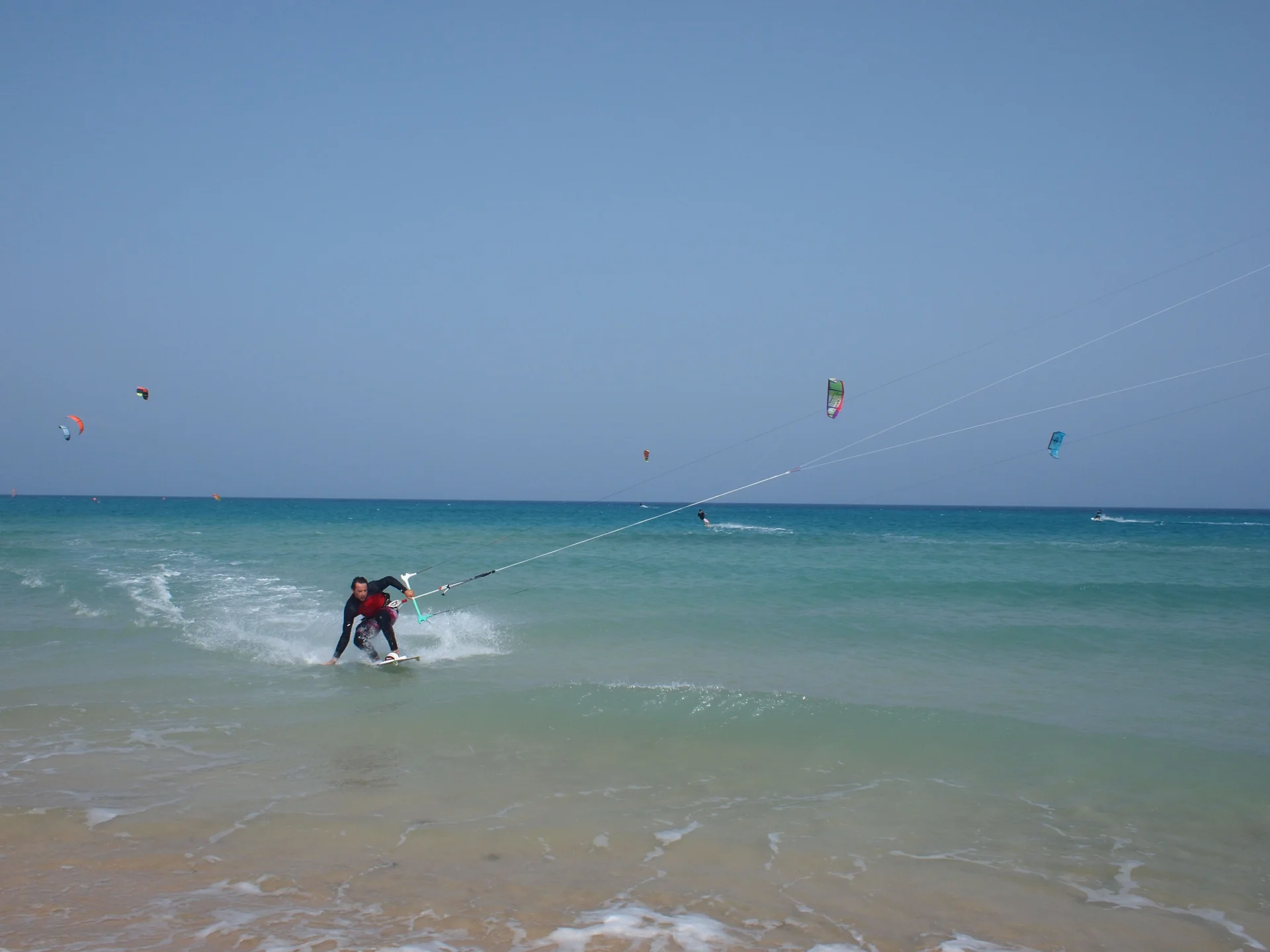 Kite surfing na Costa Calma.
