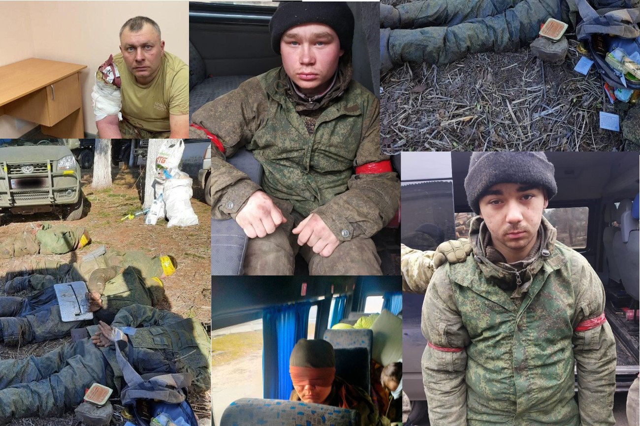 Zdjęcia rosyjskich jeńców zamieszczone na Facebooku przez sztab generalny ukraińskiej armii.