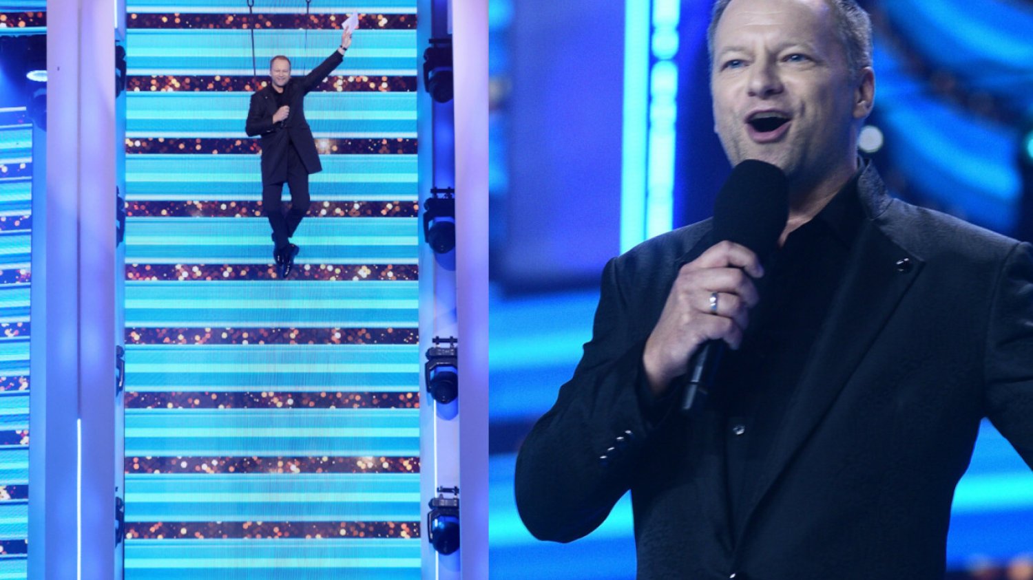 Maciej Stuhr prowadzącym Top of the Top Sopot Festiwal 2023.