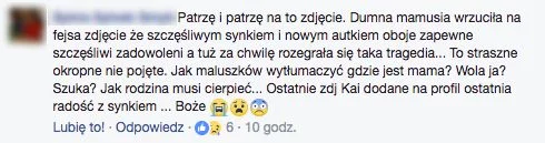 Jeden z wielu żałobnych postów.