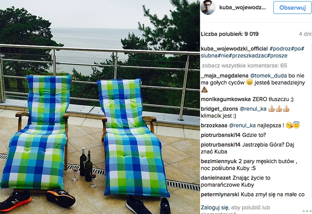 To zdjęcia zamieszczone na Instagramie Wojewódzkiego sugeruje, że showman jest już po ślubie. Wywołało lawinę plotek w mediach opisujących życie gwiazd.