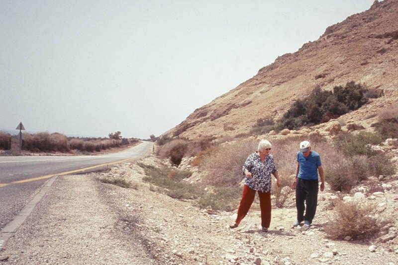 Agnieszka Arnold z Kazikiem w Izraelu.