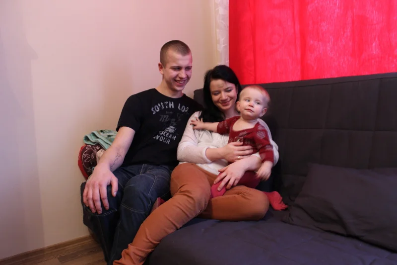 Ada, Łukasz i ich córka Julcia