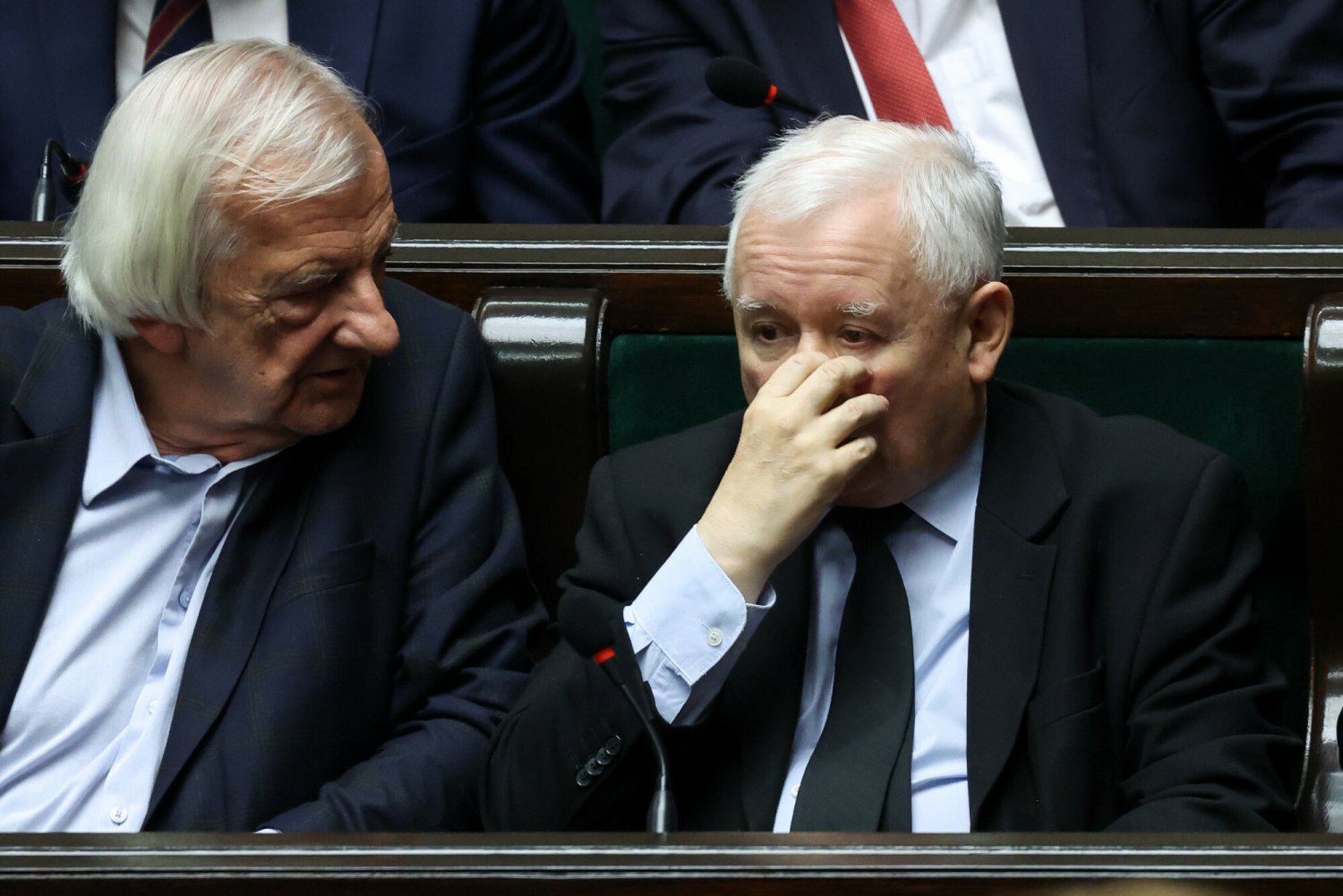 Prezes PiS Jarosław Kaczyński w Sejmie