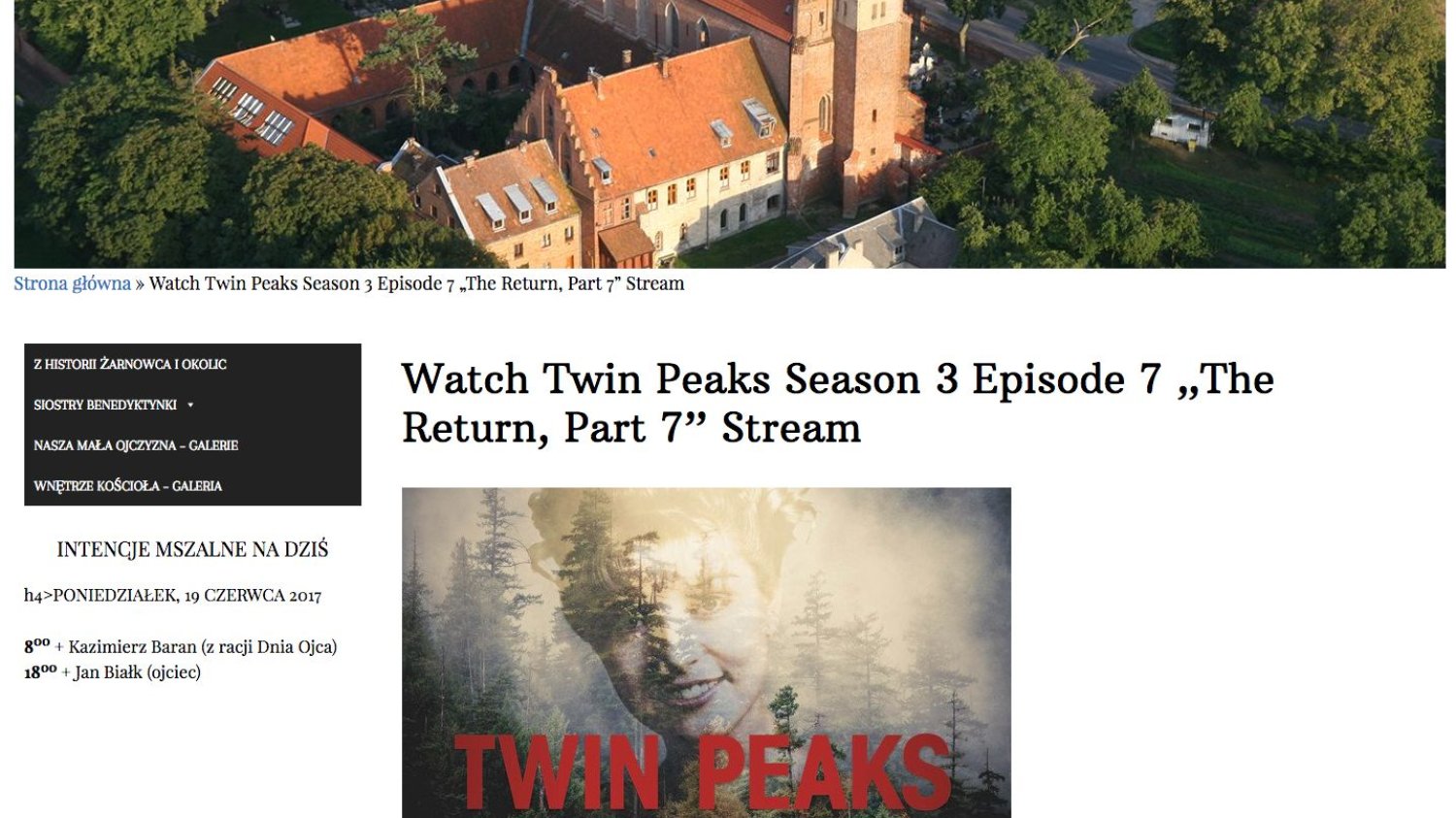 Na stronie parafii w Żarnowcu możemy odszukać linki do nielegalnych filmów i seriali. Duchowni bawią się w piratów czy to może atak hakerów?